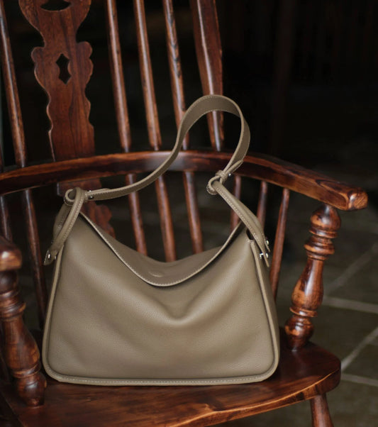 Luxury Togo Calfskin Leather Pillow Bag | Minimalist Slouchy Crossbody & Shoulder Bag | 2026 Designer Collection