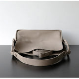 Luxury Togo Calfskin Leather Pillow Bag | Minimalist Slouchy Crossbody & Shoulder Bag | 2026 Designer Collection