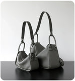Luxury Togo Calfskin Leather Pillow Bag | Minimalist Slouchy Crossbody & Shoulder Bag | 2026 Designer Collection