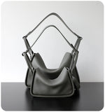 Luxury Togo Calfskin Leather Pillow Bag | Minimalist Slouchy Crossbody & Shoulder Bag | 2026 Designer Collection