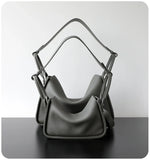 Luxury Togo Calfskin Leather Pillow Bag | Minimalist Slouchy Crossbody & Shoulder Bag | 2026 Designer Collection