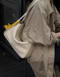 Luxury Togo Calfskin Leather Pillow Bag | Minimalist Slouchy Crossbody & Shoulder Bag | 2026 Designer Collection
