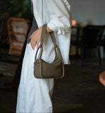 Luxury Togo Calfskin Leather Pillow Bag | Minimalist Slouchy Crossbody & Shoulder Bag | 2026 Designer Collection