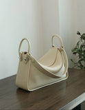 Luxury Togo Calfskin Leather Pillow Bag | Minimalist Slouchy Crossbody & Shoulder Bag | 2026 Designer Collection