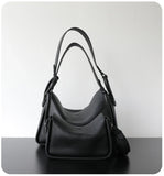 Luxury Togo Calfskin Leather Pillow Bag | Minimalist Slouchy Crossbody & Shoulder Bag | 2026 Designer Collection