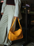 Luxury Togo Calfskin Leather Pillow Bag | Minimalist Slouchy Crossbody & Shoulder Bag | 2026 Designer Collection