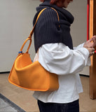 Luxury Togo Calfskin Leather Pillow Bag | Minimalist Slouchy Crossbody & Shoulder Bag | 2026 Designer Collection