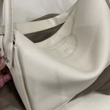 Luxury Togo Calfskin Leather Pillow Bag | Minimalist Slouchy Crossbody & Shoulder Bag | 2026 Designer Collection