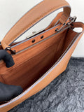 Luxury Togo Leather Structured Brief Tote, Unisex Shoulder Bag & Handbag, Laptop Bag