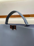 Luxury Togo Leather Structured Brief Tote, Unisex Shoulder Bag & Handbag, Laptop Bag