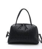 Luxury Women's Lambskin Woven Boston Crossbody Bag | Handcrafted Versatile Shoulder Bag - Image 6