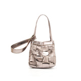 Women's Soft Luxurious Calfskin Leather Handwoven Bucket Shoulder Bag, Crossbody Bag
