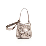 Women's Soft Luxurious Calfskin Leather Handwoven Bucket Shoulder Bag, Crossbody Bag
