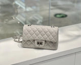 Classic Genuine Caviar Leather Handbag, Crossbody Bag, Classic Flap Bag Caviar, Leather Shoulder Purse, Chain Strap Lock Bag, Christmas Gift