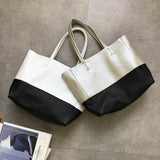 Custom Handcrafted Soft Grain Cowhide Leather Tote | Large Two-Tone Shoulder Bag for Laptop & Travel
