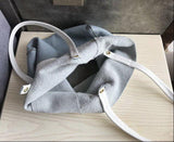 Custom Handcrafted Soft Grain Cowhide Leather Tote | Large Two-Tone Shoulder Bag for Laptop & Travel