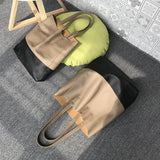 Custom Handcrafted Soft Grain Cowhide Leather Tote | Large Two-Tone Shoulder Bag for Laptop & Travel