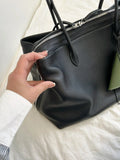 Luxury Cowhide Leather Tote Bag for Women — Handcrafted Large Shoulder Work Satchel with Laptop Compartment | Office, Travel & Everyday Carry