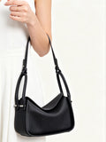 Luxury Togo Calfskin Leather Pillow Bag | Minimalist Slouchy Crossbody & Shoulder Bag | 2026 Designer Collection