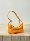 Luxury Togo Calfskin Leather Pillow Bag | Minimalist Slouchy Crossbody & Shoulder Bag | 2026 Designer Collection
