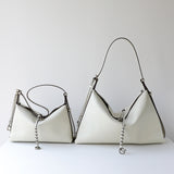 Luxury Cowhide Leather Hobo Bag | Soft Leather Shoulder & Crossbody Purse