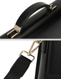 Men's Leather Briefcase with Combination Lock | Oversized Business Laptop Bag