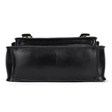 Men's Crazy Horse Leather Crossbody Bag | Vintage Full Grain Cowhide Satchel & Flap Bag