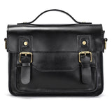 Men's Crazy Horse Leather Crossbody Bag | Vintage Full Grain Cowhide Satchel & Flap Bag