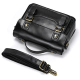 Men's Crazy Horse Leather Crossbody Bag | Vintage Full Grain Cowhide Satchel & Flap Bag
