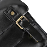 Men's Crazy Horse Leather Crossbody Bag | Vintage Full Grain Cowhide Satchel & Flap Bag
