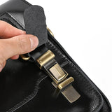 Men's Crazy Horse Leather Crossbody Bag | Vintage Full Grain Cowhide Satchel & Flap Bag