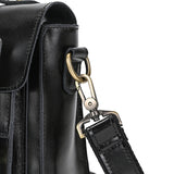 Men's Crazy Horse Leather Crossbody Bag | Vintage Full Grain Cowhide Satchel & Flap Bag