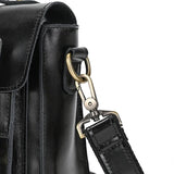 Men's Crazy Horse Leather Crossbody Bag | Vintage Full Grain Cowhide Satchel & Flap Bag