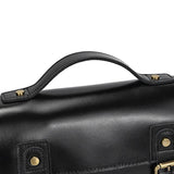 Men's Crazy Horse Leather Crossbody Bag | Vintage Full Grain Cowhide Satchel & Flap Bag