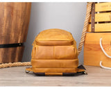 Men's Crazy Horse Leather Vintage Sling Bag — Handmade 3-Way Carry Chest / Shoulder / Backpack