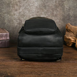 Men's Crazy Horse Leather Vintage Sling Bag — Handmade 3-Way Carry Chest / Shoulder / Backpack