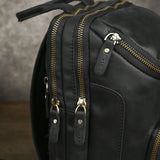 Men's Crazy Horse Leather Vintage Sling Bag — Handmade 3-Way Carry Chest / Shoulder / Backpack