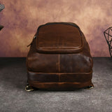 Men's Crazy Horse Leather Vintage Sling Bag — Handmade 3-Way Carry Chest / Shoulder / Backpack