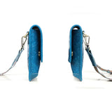 Men's Full Grain Leather Crossbody Bag, Handcrafted Embossed Floral Messenger Bag, Antique Leather Brown Purse