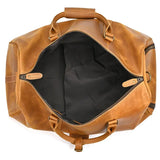 Men's or Women's Crossbody Bag Travelling, Premium Leather Travel Duffel Bag | Carry-All Duffel - Handcrafted Waterproof Gym Carry-On with Shoe Compartment Tan Brown