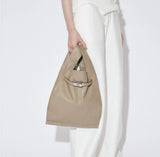 Minimalist & Versatile Soft Cowhide Leather Crossbody Bag with Lock Closure