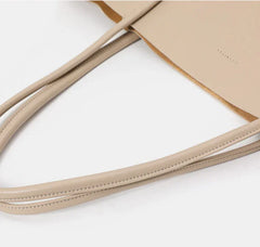 Minimalist Genuine Leather Tote Large Handbag, Top Handle Purse, Soft Leather Black Purse, Beige Leather Weekday Bag, Everyday Bag Minimalist Genuine Leather Tote Large Handbag, Top Handle Purse, Soft Leather Black Purse, Beige Leather Weekday Bag, Everyday Bag