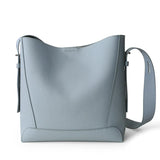 Minimalist Pebbled Cowhide Leather Bucket Bag | Handcrafted Leather Shoulder Bag, Chic Crossbody Bag, Gift for Her