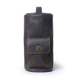Handcrafted Full Grain Leather Round Barrel Bag | Men's Vintage Motorcycle Crossbody Sling Bag