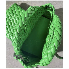 Handwoven Vegan Leather Mini Bucket Bag, Leather Basket Handbag + Crossbody Chain (20+ Colours) Handwoven Vegan Leather Mini Bucket Bag, Leather Basket Handbag + Crossbody Chain (20+ Colours)