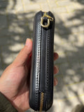 Vintage Leather Glasses Case | Cowhide Leather Zip Eyewear Case