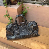 Italian Calfskin Leather Travel Duffel Bag | Handmade Premium Collector's Limited Edition Weekender