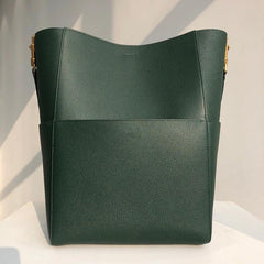 Extra Large Genuine Leather Bucket Bag, Minimalist Classic Leather Tote Bag, Fashion Designer Shoulder Bag Wide Strap, Gift For Her Extra Large Genuine Leather Bucket Bag, Minimalist Classic Leather Tote Bag, Fashion Designer Shoulder Bag Wide Strap, Gift For Her