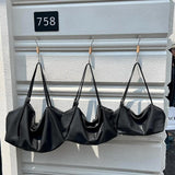 Women’s Soft Cowhide Leather Crossbody Bag, Large Bowling Bag, Slouchy Boho Tote for Everyday Use