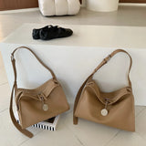 Textured Full Grain Cowhide Leather Boston Bag | Women's Shoulder & Crossbody Bag